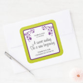 Bloemen bruiloft gunst Sticker (Envelop)