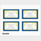 Bloemen bruiloft gunst Sticker (Vel)