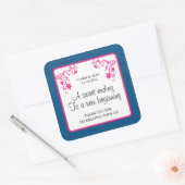 Bloemen bruiloft gunst Sticker (Envelop)