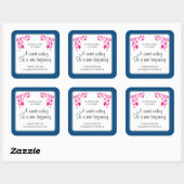 Bloemen bruiloft gunst Sticker (Vel)