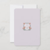  Bloemen Bruiloft Info Kaart Lavendel Olive (Achterkant)