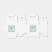 Bloemen bruiloft Jubileum  jaar Bedankdoosjes (Uitgevouwen)