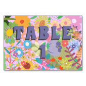 Bloemen Bruiloft Kaart (Voorkant)