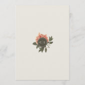  Bloemen Bruiloft Menu (Achterkant)