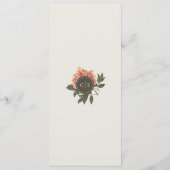  Bloemen Bruiloft Menu (Achterkant)