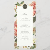  Bloemen Bruiloft Menu (Voorkant)