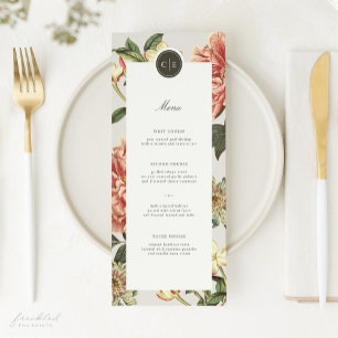 Bloemen Bruiloft Menu