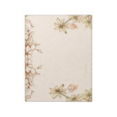  bloemen bruiloft notitieblok (Linkerzijde)