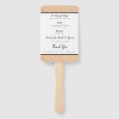  Bloemen Bruiloft Orde van Service Fan Handwaaier (Achterkant)