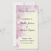 Bloemen Bruiloft Professionele Minimalist Save The Date (Voorkant)