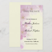 Bloemen Bruiloft Professionele Minimalist Save The Date (Voorkant / Achterkant)