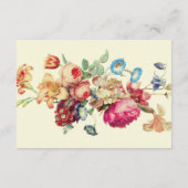  Bloemen Bruiloft Receptie Details Kaart (Achterkant)