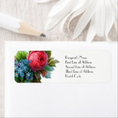  Bloemen BRUILOFT Retouradres Postlabel Etiket (Insitu)