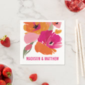 Bloemen Bruiloft Servet Modern Abstract (Insitu)