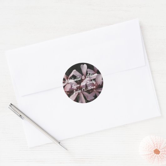 Bloemen Bruiloft Sticker (Envelop)