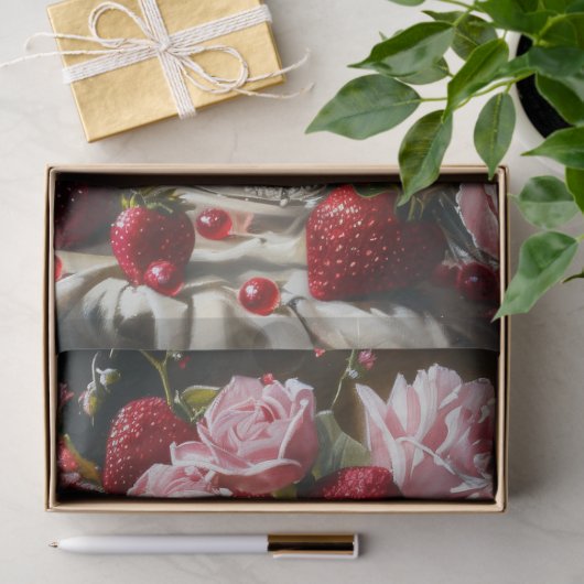 Bloemen Bruiloft Taart Art Bakkerij Decoupage Tissuepapier (Geschenk)