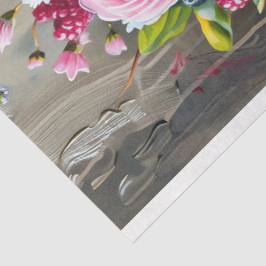  Bloemen Bruiloft Taart Voedsel Bakkerij Decoupage Tissuepapier (Detail)