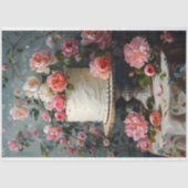  Bloemen Bruiloft Taart Voedsel Bakkerij Decoupage Tissuepapier (Voorkant)