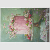  Bloemen Bruiloft Taart Voedsel Bakkerij Decoupage Tissuepapier (Voorkant)