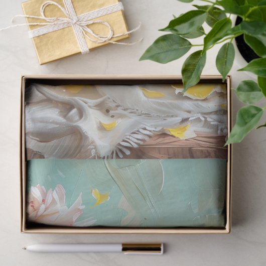 Bloemen Bruiloft Taart Voedsel Bakkerij Decoupage Tissuepapier (Geschenk)