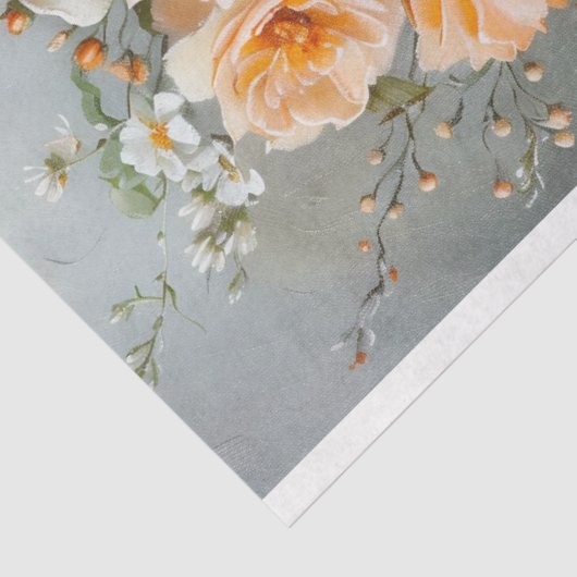  Bloemen Bruiloft Taart Voedsel Bakkerij Decoupage Tissuepapier (Detail)