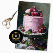  Bloemen Bruiloft Taart Voedsel Bakkerij Decoupage Tissuepapier