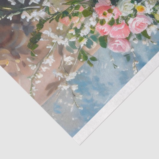 Bloemen Bruiloft Taart Voedsel Bakkerij Decoupage Tissuepapier (Detail)