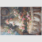  Bloemen Bruiloft Taart Voedsel Bakkerij Decoupage Tissuepapier (Voorkant)