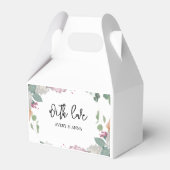 Bloemen bruiloft thema bedankdoosjes (Achterkant)