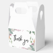 Bloemen bruiloft thema bedankdoosjes (Geopend)