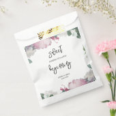 Bloemen bruiloft thema bedankzakje (Gezegeld)