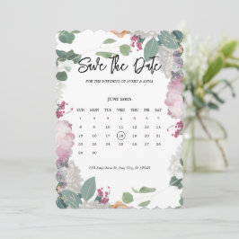 Bloemen bruiloft thema save the date