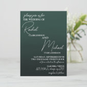 Bloemen bruiloft uitnodigen kaart (Staand voorkant)