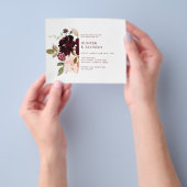 Bloemen Bruiloft Uitnodiging Flyer (Hand)