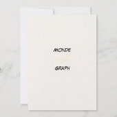 Bloemen bruiloft uitnodiging kunst (Achterkant)