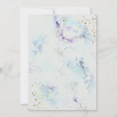 Bloemen bruiloft uitnodiging op Waterverf papier T (Voorkant)