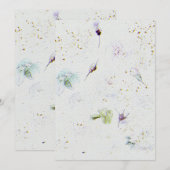 Bloemen bruiloft uitnodiging op Waterverf papier T (Voorkant / Achterkant)