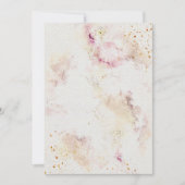 Bloemen bruiloft uitnodiging op Waterverf papier T (Voorkant)