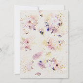 Bloemen bruiloft uitnodiging op Waterverf papier T (Voorkant)