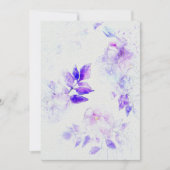 Bloemen bruiloft uitnodiging op Waterverf papier T (Voorkant)