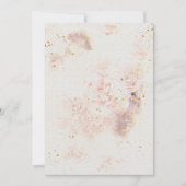 Bloemen bruiloft uitnodiging op Waterverf papier T (Voorkant)