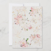 Bloemen bruiloft uitnodiging op Waterverf papier T (Voorkant)