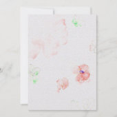 Bloemen bruiloft uitnodiging op Waterverf papier T (Voorkant)