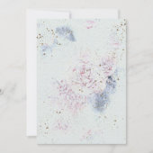 Bloemen bruiloft uitnodiging op Waterverf papier T (Voorkant)