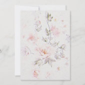 Bloemen bruiloft uitnodiging op Waterverf papier T (Voorkant)