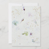 Bloemen bruiloft uitnodiging op Waterverf papier T (Voorkant)