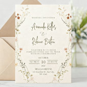 Bloemen Bruiloft Uitnodiging Template – Elegant