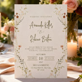 Bloemen Bruiloft Uitnodiging Template – Elegant