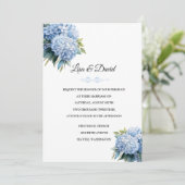 Bloemen Bruiloftsinvatie Kaart (Staand voorkant)