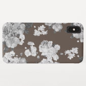 Bloemen Bruine Achtergrond Case-Mate iPhone Case (Achterkant (horizontaal))